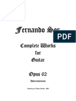 Sor, Fernando - Op62 - Divertissement Guitar Duo