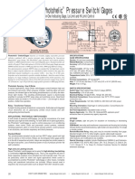 Photohelic Pressure Switch/Gages: 3-In-One Indicating Gage, Lo-Limit and Hi-Limit Control