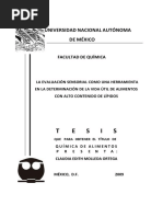 TESIS - La Evaluacion Sensorial Como Herramienta en La Determinacion de Calidad