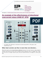 An Example of The Effectiveness of Directional Overcurrent Relays (ANSI 67, 67N) - EEP