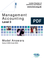 Management Accounting Level 3/series 2 2008 (Code 3023)