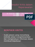 Berpikir Kritis Dalam Keperawatan