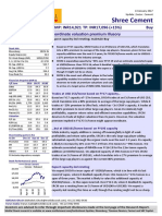 Shree Cement: CMP: INR14,921 Inordinate Valuation Premium Illusory