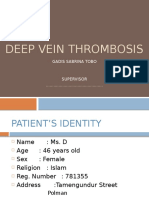 Deep Vein Thrombosis