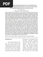 Kajian Aspek Farmakokinetik Klinik Obat Antidiabetik Pada Pasien Diabetes Mellitus Tipe 2 Dengan Gangguan Fungsi Ginjal Di Poliklinik Khusus Rsup. Dr. M. Djamil Padang PDF