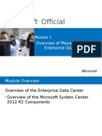 Microsoft Official Course: Overview of Management in An Enterprise Data Center