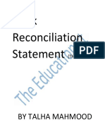 Bank Reconciliation Statement