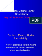 Decision Making Under Uncertainty Decision Tree