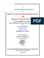 "Study of Treasury Management Banking in Sector: With Reference To: SBI and ICICI Banks