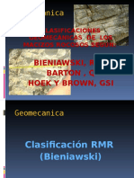 Clasificacion Geomecanica de Los Macizos Rocosos