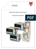 UDM 35/40 Digital Panel Meter Programming Manual