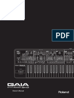 Roland Gaia Owners Manual