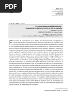 El Renacimiento Del Periodismo. Nuevas Tecnologías Al Servicio de Su Esencia