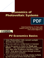 Economics of Photovoltaic Systems