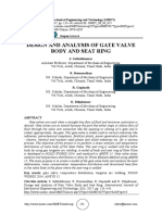 Design and Analysis of Gate Valve Body and Seat Ring