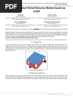 Solar Operated Metal Detector Robot Based On GSM