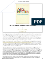 The Able Writer - A Rhetoric and Handbook