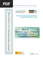 Revision de Aspectos de Evaluacion de La Formacion Basada en Competencias