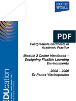 Module 3 Online Handbook - Designing Flexible Learning Environments 2008 - 2009 DR Panos Vlachopoulos