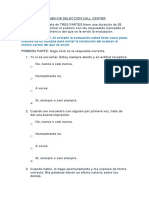 Examen de Selección Call Center 13-03-2017