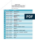 Jadwal Acara Pondok Ramadhan