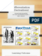 Differentiation (Derivatives)