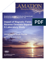 Impact of Magnetic Fields On Reverse Osmosis Separation A Laboratory Study PDF