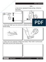 BBC Teachers Ks2 Science Worksheet Forces