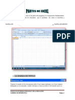 Partes de Excel