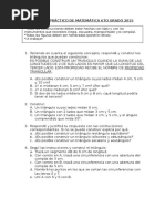 Trabajo PrÁctico de MatemÁtica 6to Grado 2015