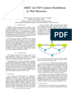 Leveraging Webrtc For P2P Content Distribution in Web Browsers