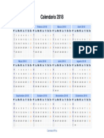 Calendario 2018 Landscape PDF