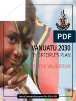 Vanuatu 2030 - The People's Plan National Sustainable Development Plan 2016 To 2030 - Nov 2016