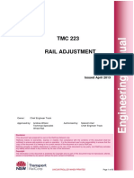 Rail Adjustment - Engineering Manual