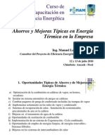 A3 - Ahorros y Mejoras Típicas en Energía Térmica en La Empresa - Ancash