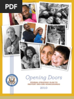 Opening Doors: Federal Strategic Plan To Prevent and End Homelessness