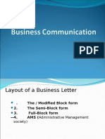 Layout of A Business Letter