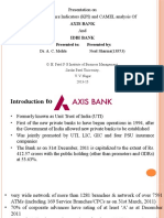 Presentation On Key Performance Indicators (KPI) and CAMEL Analysis of and