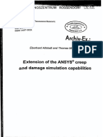 Extension of The ANSYS Creep and Damage - User Programming