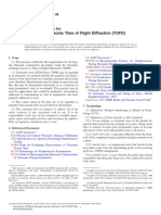 Use of The Ultrasonic Time of Flight Diffraction (TOFD) Technique