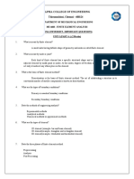 FINITE ELEMENT ANALYSIS - Unit Wise - Question Bank (Part A & B) & Unitwise - Important Formulae