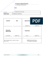 Dell Inspiron 6400 LCD Panel - AUOptonics B154EW02-V6 Datasheet