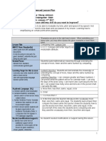 Lesson Plans For Learning Segment