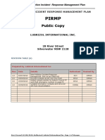 Pollution Incident Response Plan