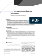 Recomendações Nutricionais Do Adolescente PDF