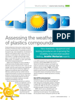 Weatherability of Plastic Compounds