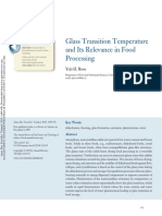 Glass Transition Temperature and Its Relevance in Food Processing