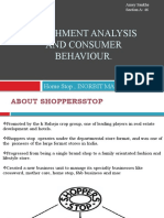 Catchment Analysis and Consumer Behaviour