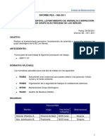 Informe REA 086 - 2011 Mantenimiento Preventivo y Levantamiento de Anomalia de GE SE Los Héroes