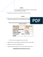 Form 3 Physics Notes Precision